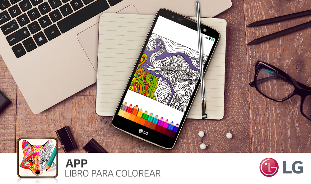 Libro para colorear, un app que te ayudará a desestresarte