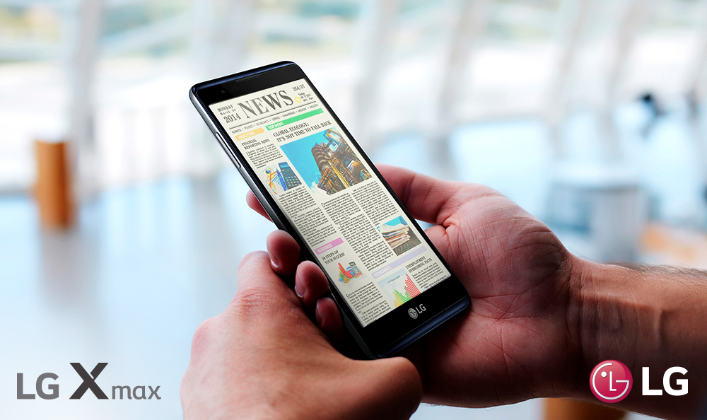 LG X MAX es el smartphone ideal para los lectores o amantes de Netflix