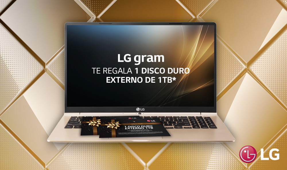 PROMOCIÓN: LG GRAM + 1 DISCO DURO EXTERNO 1TB