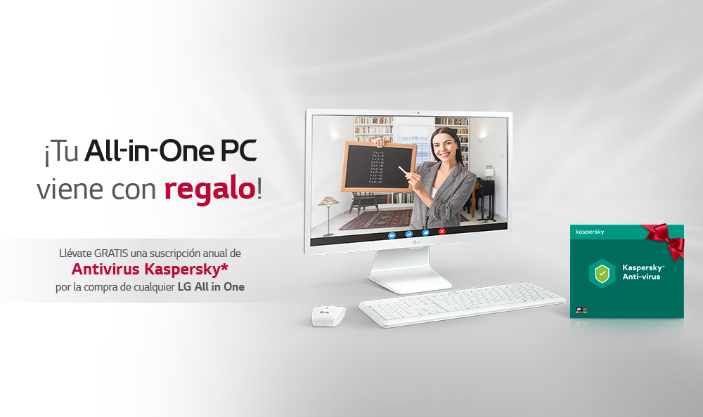Protege tu LG ALL-IN-ONE PC con antivirus Kaspersky