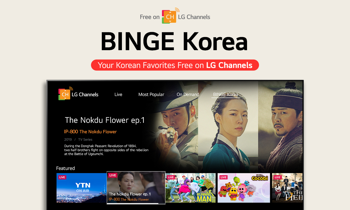 Servicio de streaming LG Channels contará con K-contenten América Latina, Australia y Europa